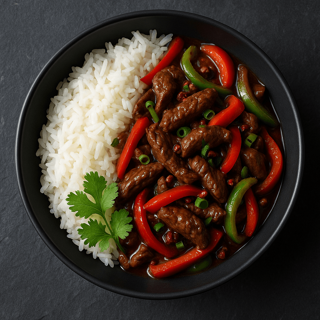 Saute de bœuf aux poivrons façon sichuanaise