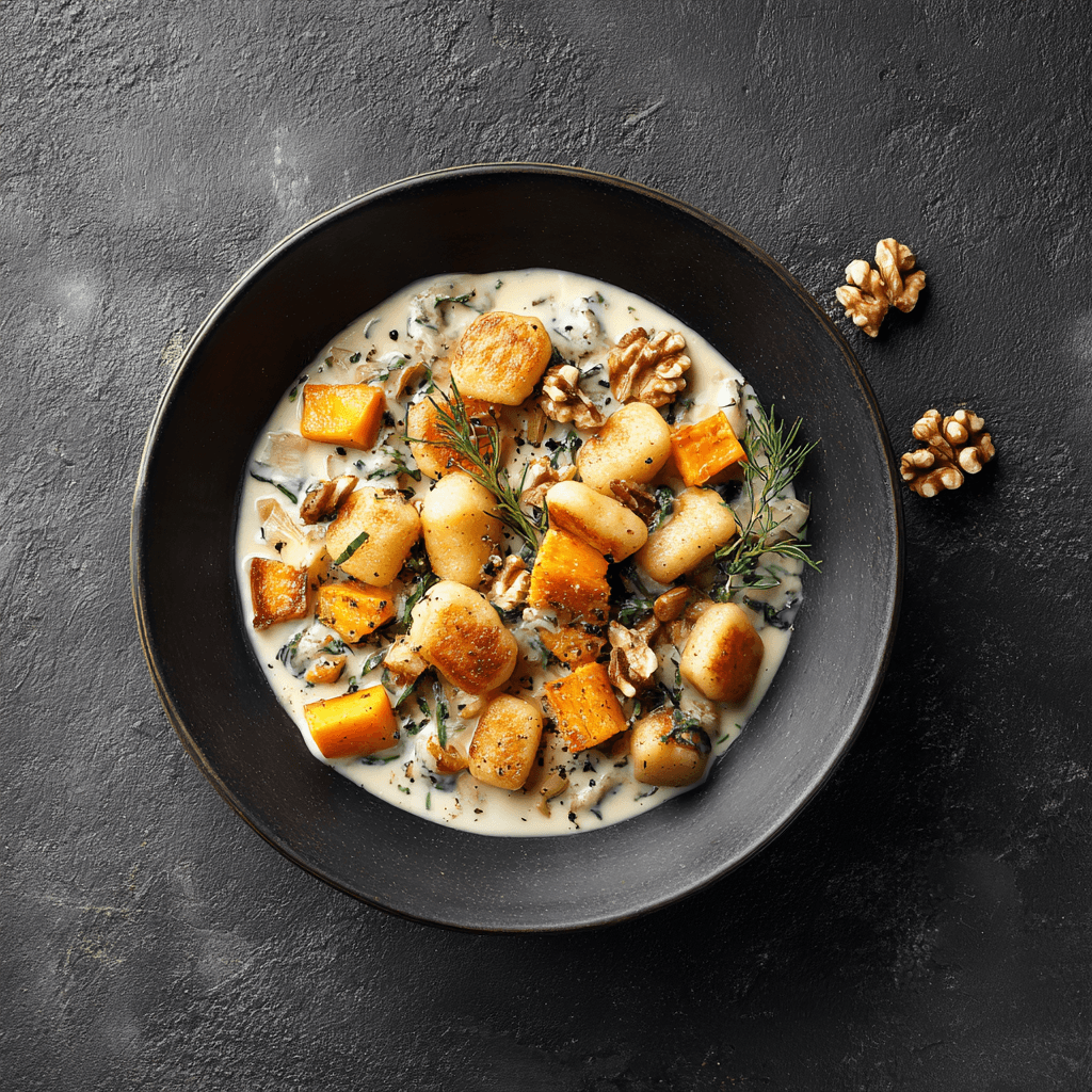 Gnocchis au butternut rôti