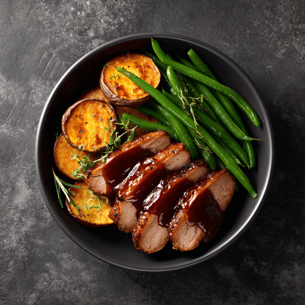 Porc glacé BBQ-miel