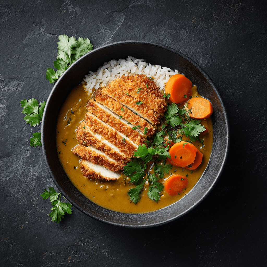 Poulet katsu curry japonais