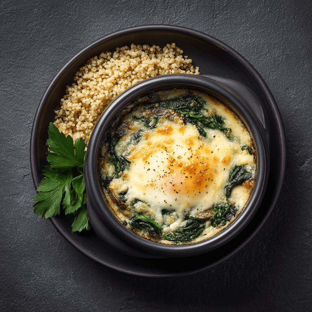 Œufs florentine gratinés