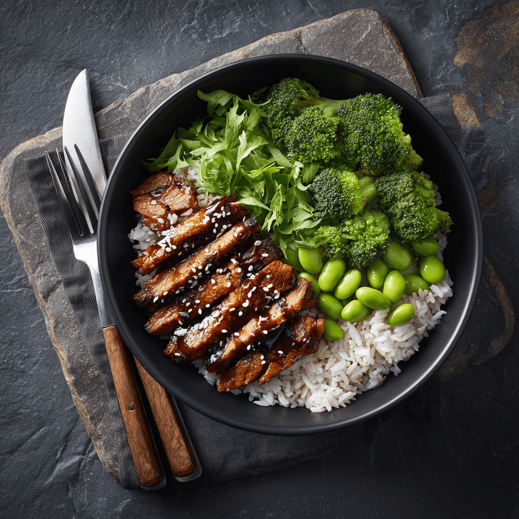 Émincé de porc teriyaki