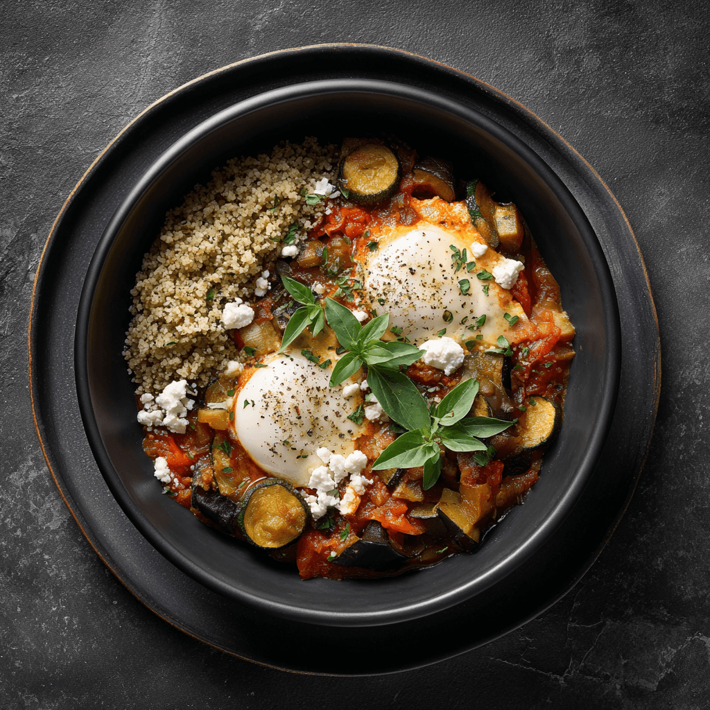 Œufs cocotte à la ratatouille