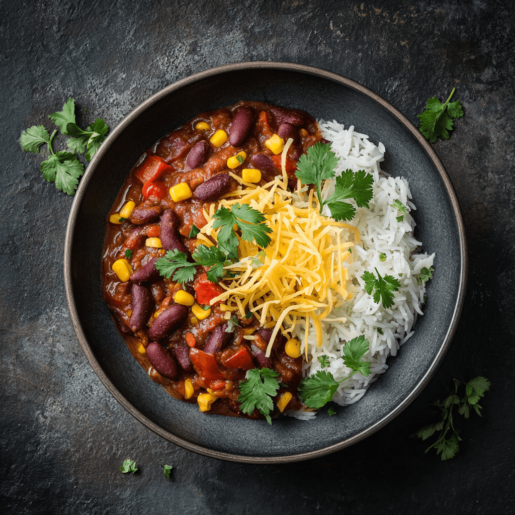 Chili sin carne haricots rouges & maïs