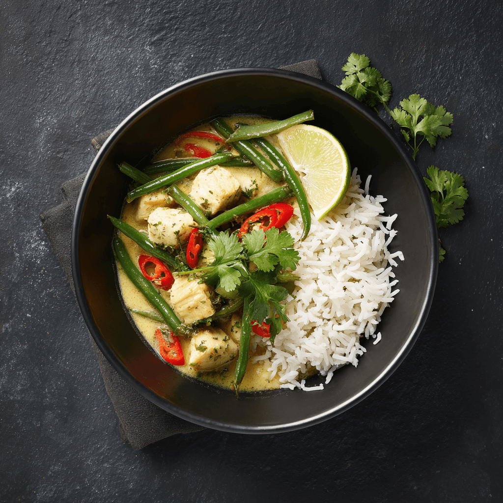 Curry de lingue à la thaïe