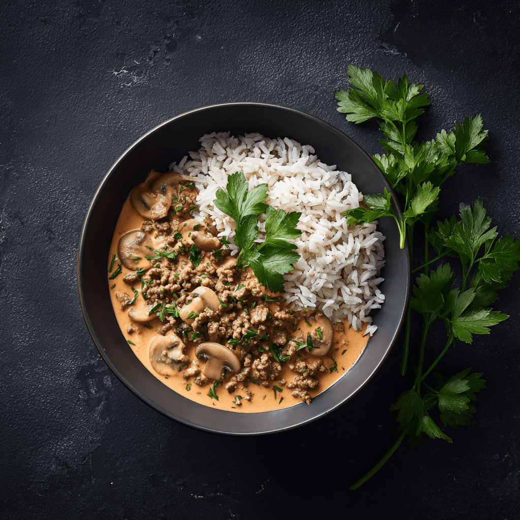 Bœuf Stroganoff léger