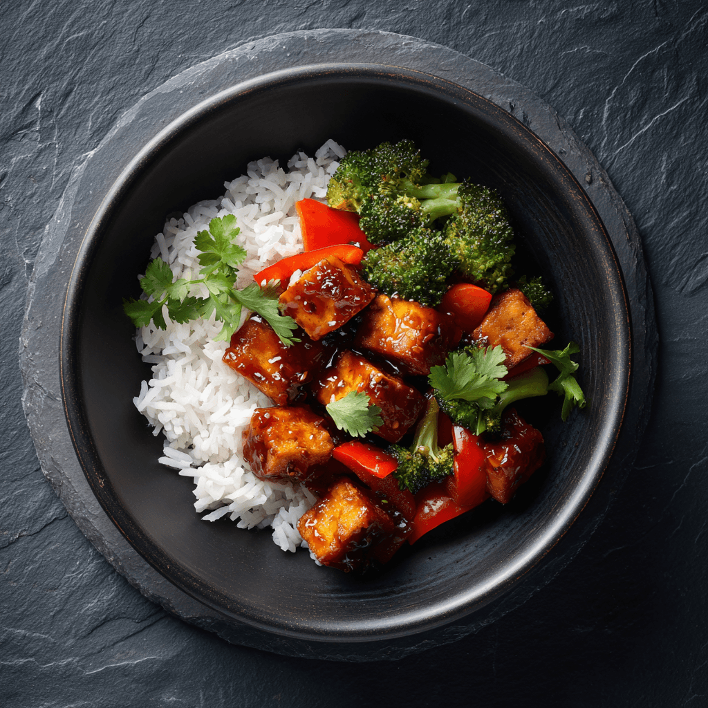 Tofu croustillant aigre-doux