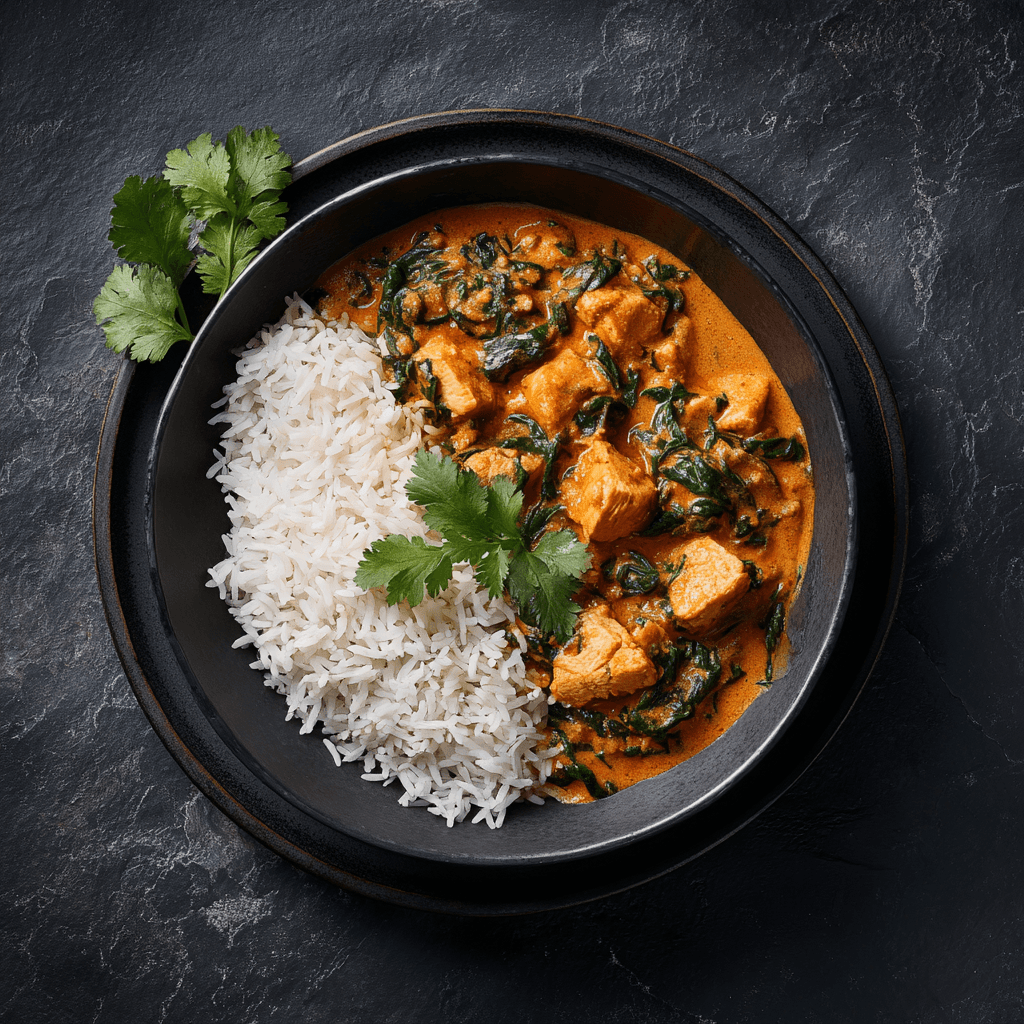 Saumon au curry indien léger